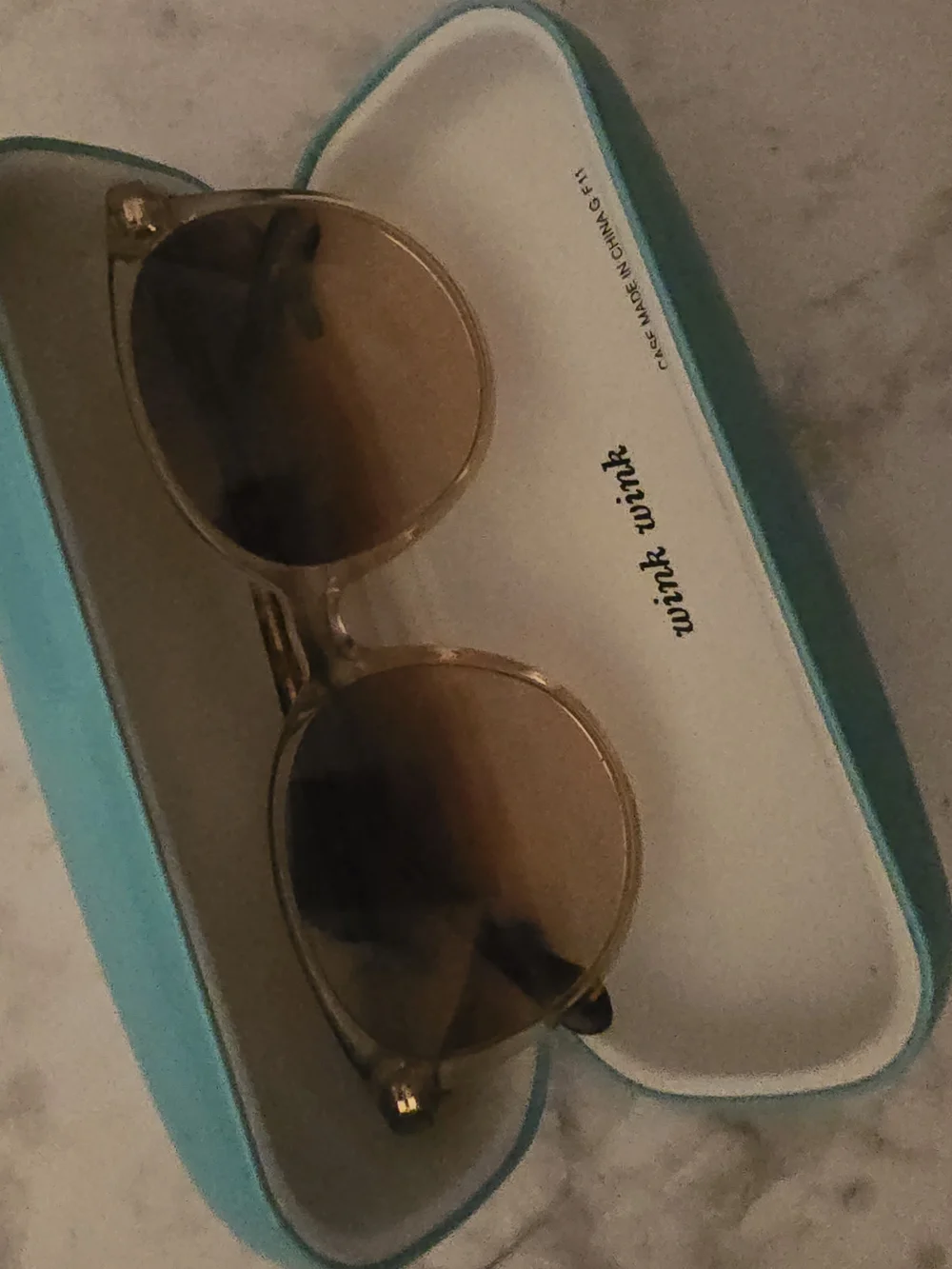 Kate Spade KAIA/F/S Translucent Beige & Tortoise Sunglasses with Case